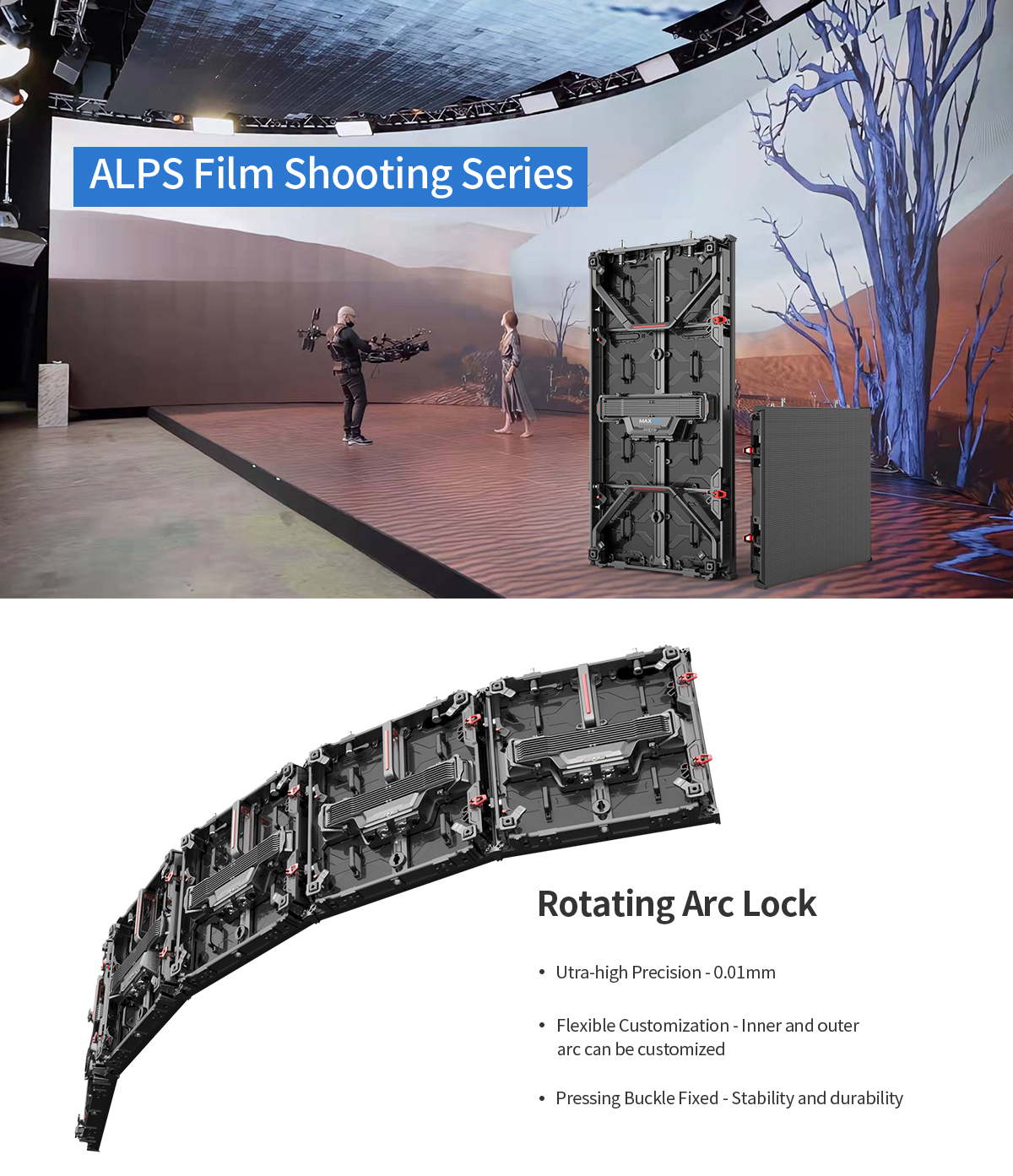 LED panels for virtual production